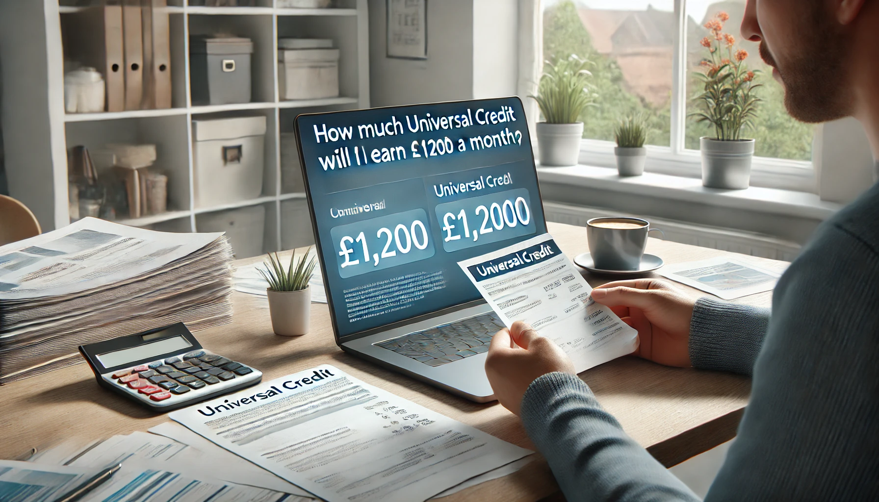 how much universal credit will i get if i earn 1200 a month