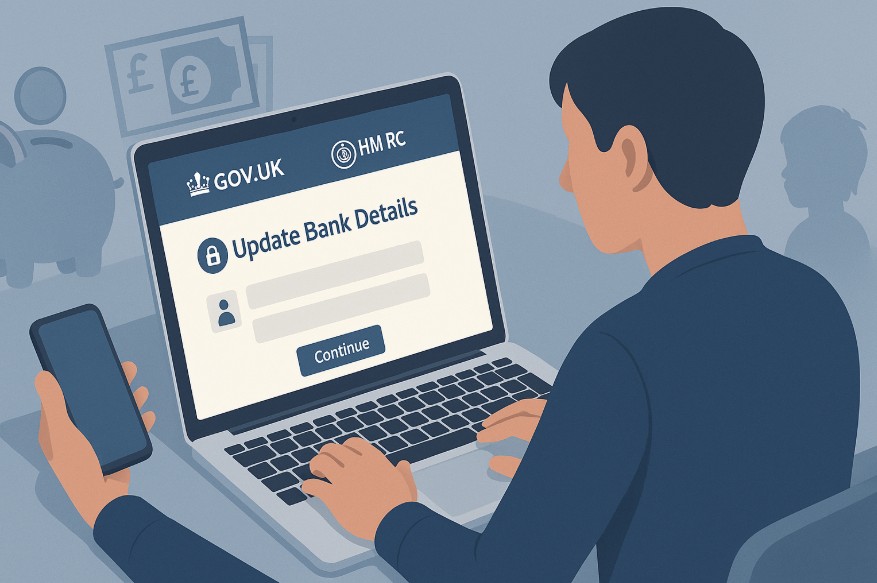 change bank details for child benefit