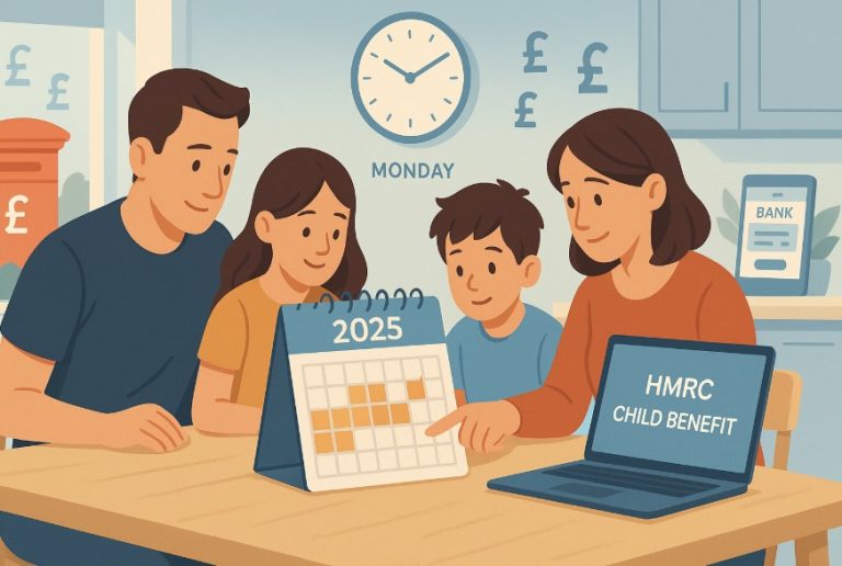 child benefit payment dates 2025