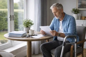 A Man Reviewing PIP and Disability Benefit