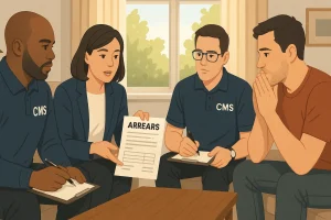 How Does the CMS Handle Arrears and Compliance