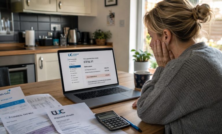 dwp universal credit deductions